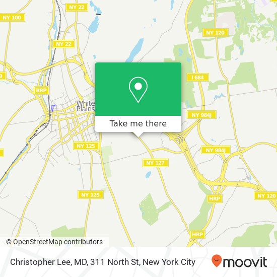 Mapa de Christopher Lee, MD, 311 North St