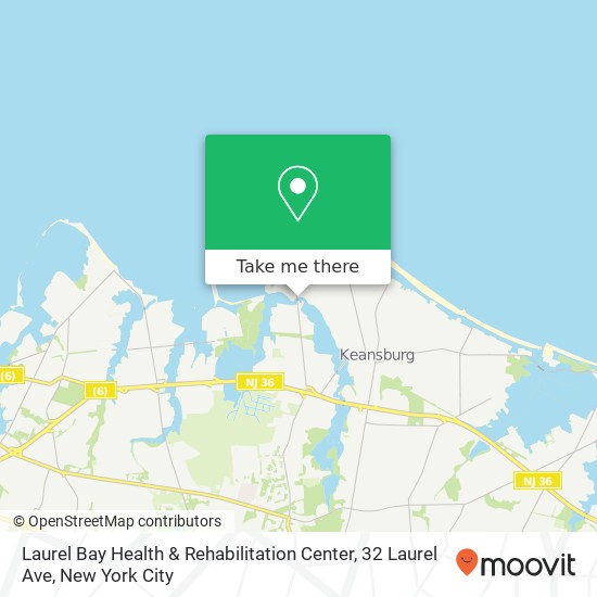 Laurel Bay Health & Rehabilitation Center, 32 Laurel Ave map