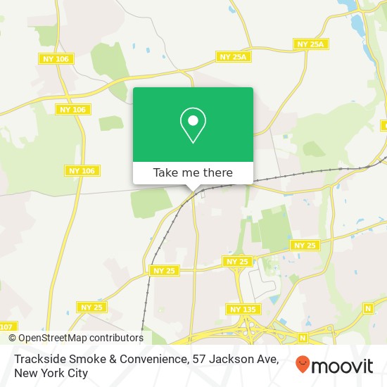 Trackside Smoke & Convenience, 57 Jackson Ave map