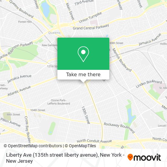 Liberty Ave (135th street liberty avenue) map