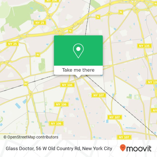 Mapa de Glass Doctor, 56 W Old Country Rd