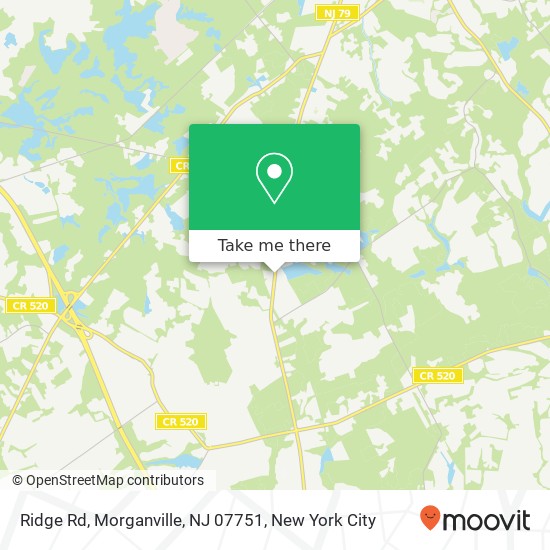 Mapa de Ridge Rd, Morganville, NJ 07751