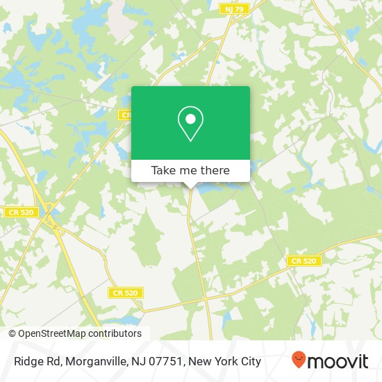 Ridge Rd, Morganville, NJ 07751 map