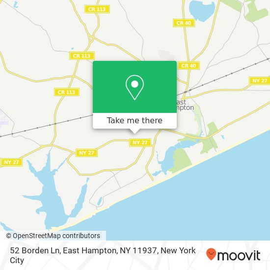 52 Borden Ln, East Hampton, NY 11937 map
