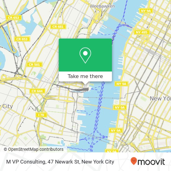 Mapa de M VP Consulting, 47 Newark St
