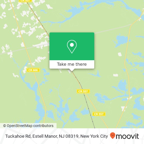 Mapa de Tuckahoe Rd, Estell Manor, NJ 08319