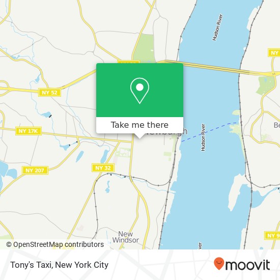 Tony's Taxi map