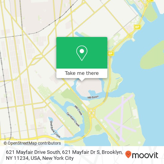 Mapa de 621 Mayfair Drive South, 621 Mayfair Dr S, Brooklyn, NY 11234, USA