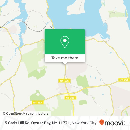 5 Carls Hill Rd, Oyster Bay, NY 11771 map