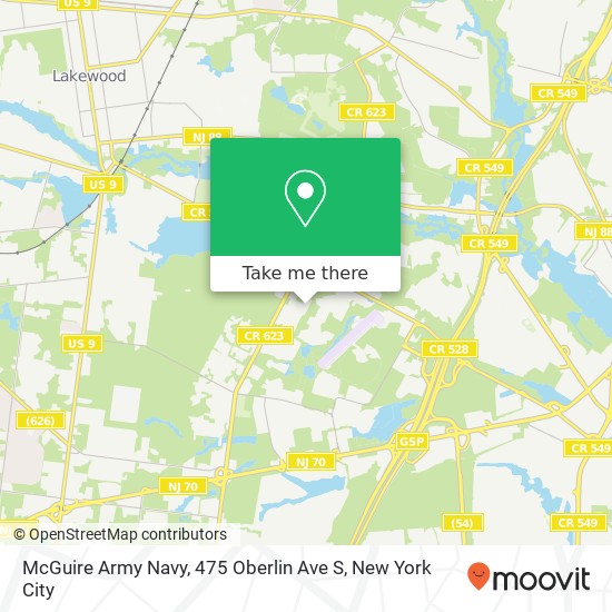 McGuire Army Navy, 475 Oberlin Ave S map