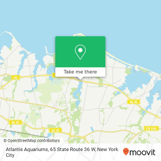 Atlantis Aquariums, 65 State Route 36 W map