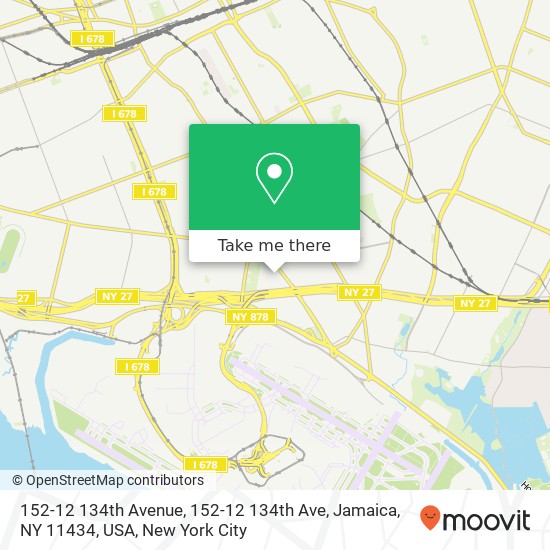 152-12 134th Avenue, 152-12 134th Ave, Jamaica, NY 11434, USA map