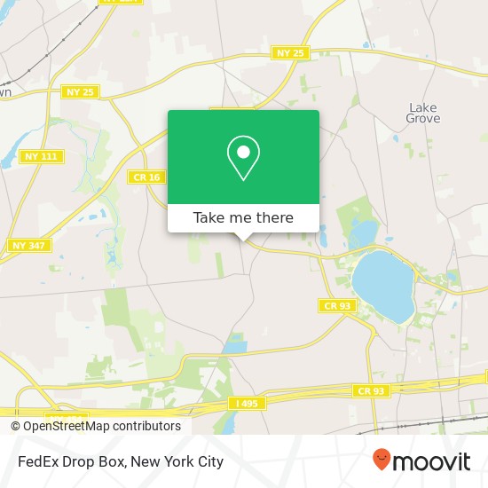 Mapa de FedEx Drop Box, 226 Smithtown Blvd