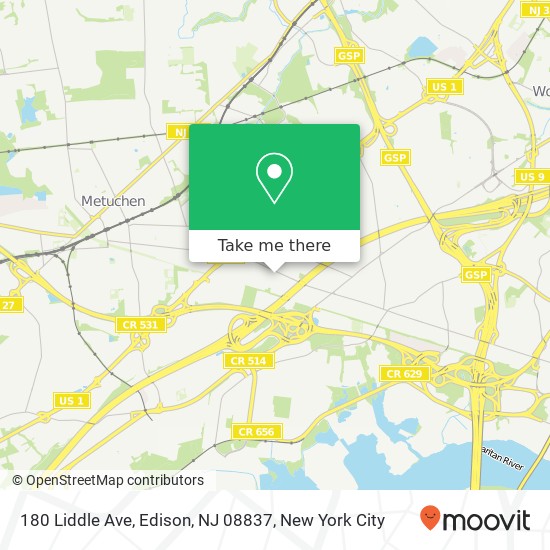 180 Liddle Ave, Edison, NJ 08837 map