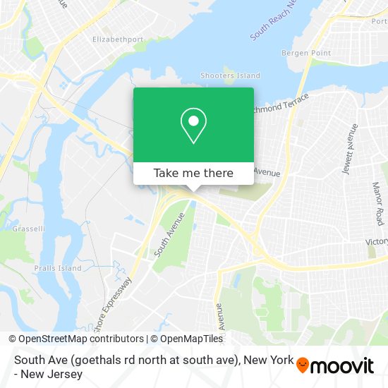 South Ave (goethals rd north at south ave) map