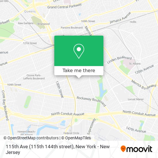 Mapa de 115th Ave (115th 144th street)