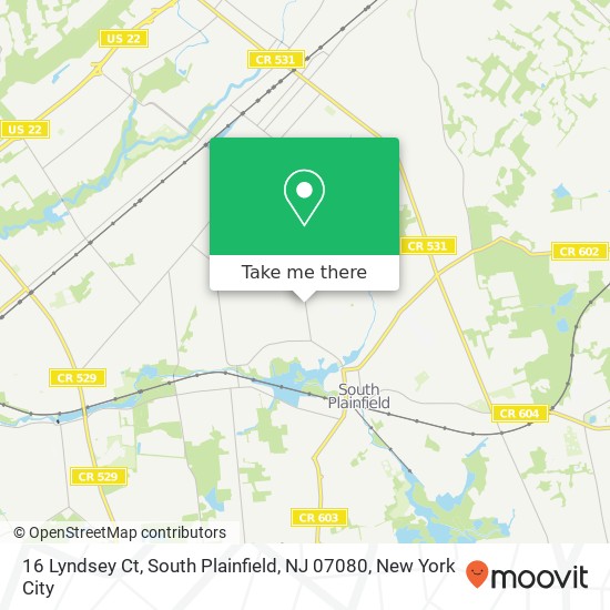 16 Lyndsey Ct, South Plainfield, NJ 07080 map