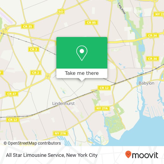 All Star Limousine Service map