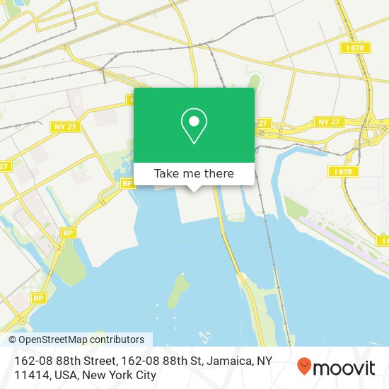 162-08 88th Street, 162-08 88th St, Jamaica, NY 11414, USA map
