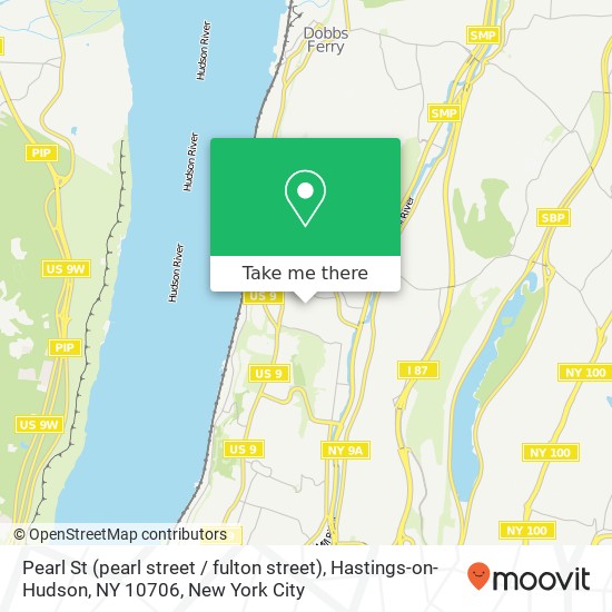 Mapa de Pearl St (pearl street / fulton street), Hastings-on-Hudson, NY 10706