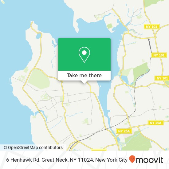 6 Henhawk Rd, Great Neck, NY 11024 map