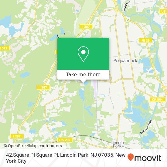 Mapa de 42,Square Pl Square Pl, Lincoln Park, NJ 07035