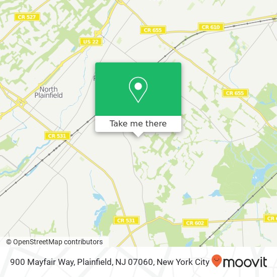 900 Mayfair Way, Plainfield, NJ 07060 map