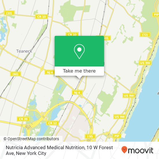 Nutricia Advanced Medical Nutrition, 10 W Forest Ave map