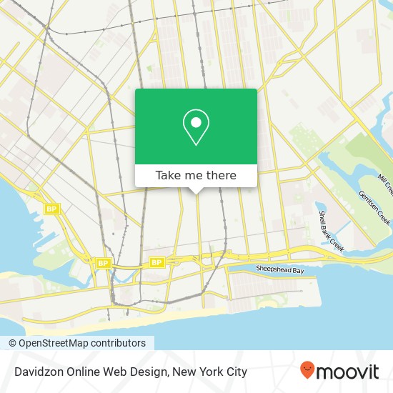 Davidzon Online Web Design, 2508 Coney Island Ave map