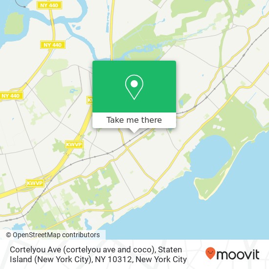 Cortelyou Ave (cortelyou ave and coco), Staten Island (New York City), NY 10312 map