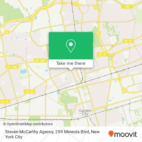 Steven McCarthy Agency, 259 Mineola Blvd map