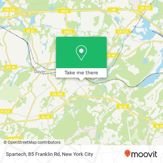 Mapa de Spartech, 85 Franklin Rd