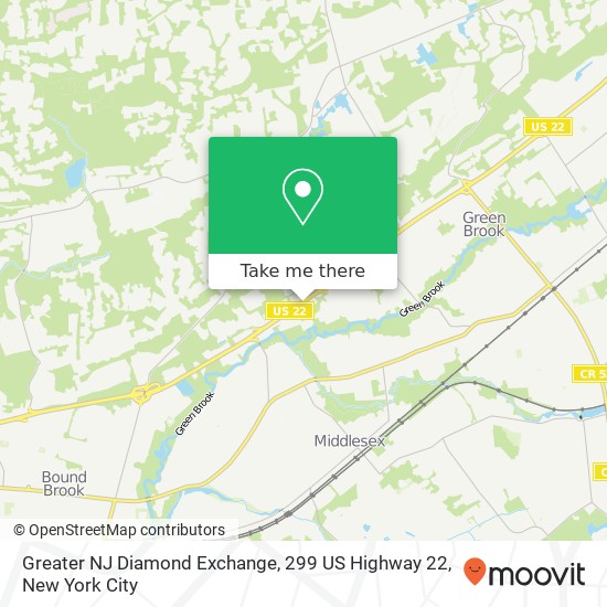 Greater NJ Diamond Exchange, 299 US Highway 22 map