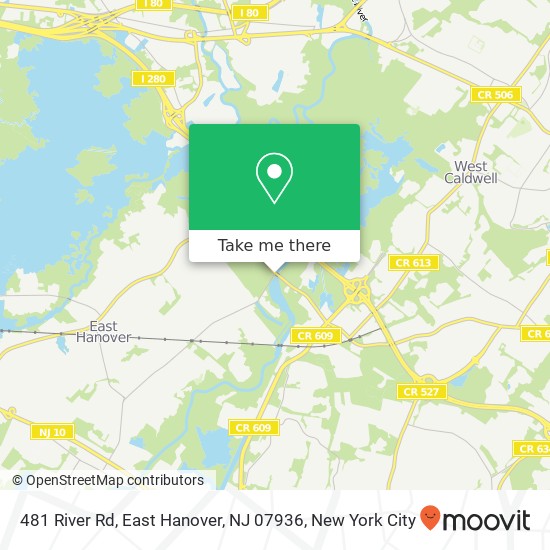 481 River Rd, East Hanover, NJ 07936 map