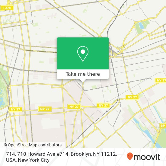 Mapa de 714, 710 Howard Ave #714, Brooklyn, NY 11212, USA