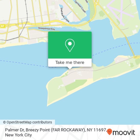 Mapa de Palmer Dr, Breezy Point (FAR ROCKAWAY), NY 11697