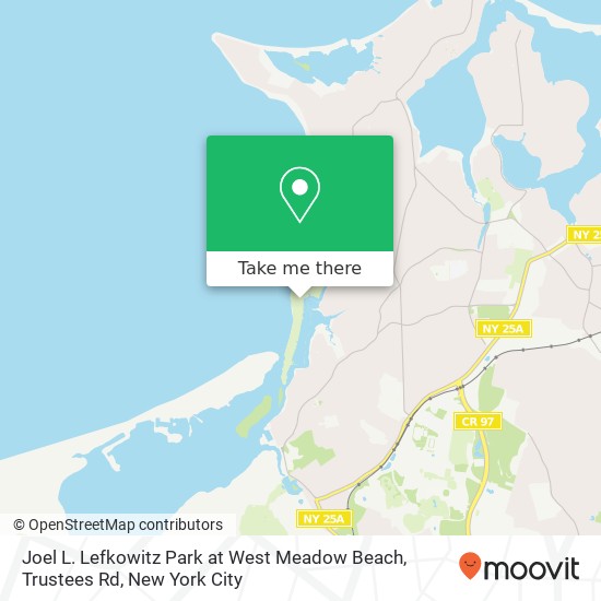 Joel L. Lefkowitz Park at West Meadow Beach, Trustees Rd map