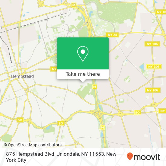 875 Hempstead Blvd, Uniondale, NY 11553 map