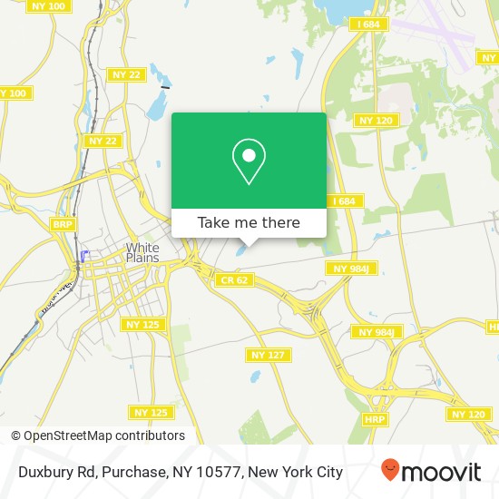 Mapa de Duxbury Rd, Purchase, NY 10577