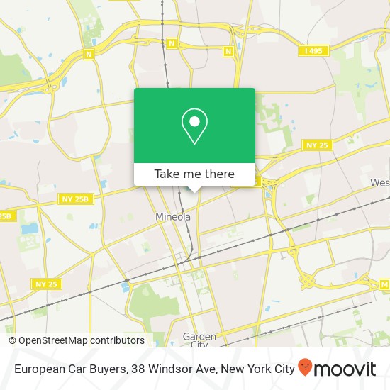 European Car Buyers, 38 Windsor Ave map