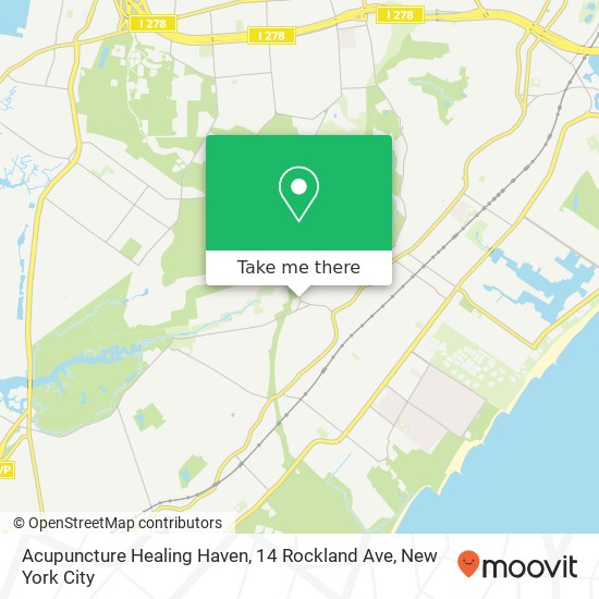 Mapa de Acupuncture Healing Haven, 14 Rockland Ave