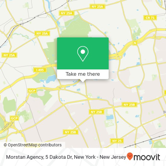 Morstan Agency, 5 Dakota Dr map