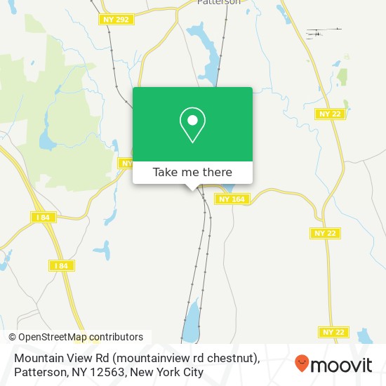 Mountain View Rd (mountainview rd chestnut), Patterson, NY 12563 map