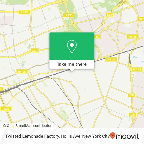 Mapa de Twisted Lemonade Factory, Hollis Ave