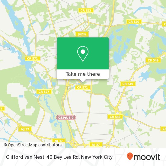 Clifford van Nest, 40 Bey Lea Rd map