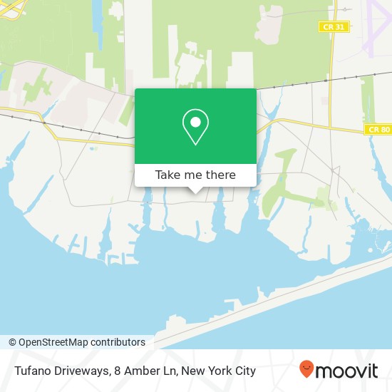 Mapa de Tufano Driveways, 8 Amber Ln
