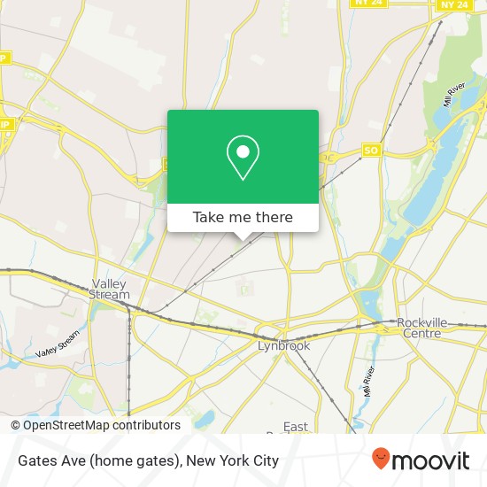 Mapa de Gates Ave (home gates), Malverne, NY 11565