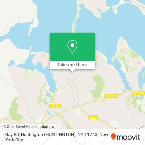 Mapa de Bay Rd, Huntington (HUNTINGTON), NY 11743