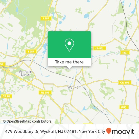 479 Woodbury Dr, Wyckoff, NJ 07481 map