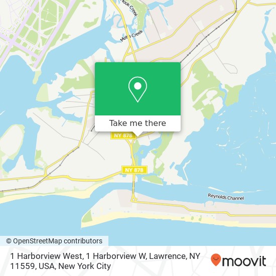 Mapa de 1 Harborview West, 1 Harborview W, Lawrence, NY 11559, USA